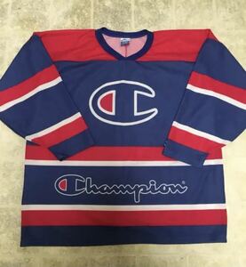 US made! 90s[Champion] men's hockey shirt (XL)