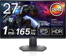 【新品 即決】DELL S2721DGF 27インチ 2560×1440 165Hz WQHD IPSパネル搭載 ディスプレイ DisplayPort HDMI 2.0 3系統入力 USB3.0ハブ_画像1