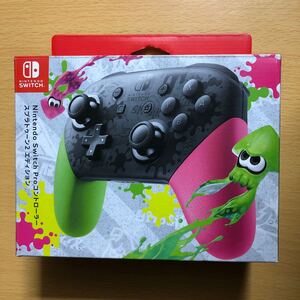 ★Nintendo Switch Proコントローラー スプラトゥーン2 エディション 箱付 純正ケーブル付属