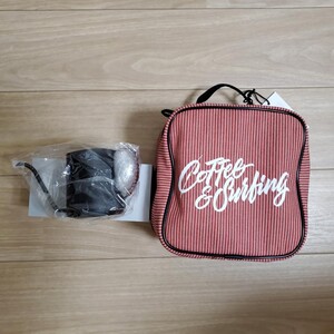 TRSCオリジナルコーヒーバッグ レッドとオリジナルステンレスミニケトル