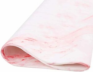 ピンク 約58*58cm ラッピングペーパー 包装紙 大理石模様 包装材料 飾り 両面色 撥水 防皺 破れにくい シンプル きれ