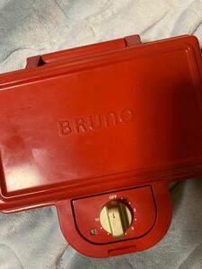 ブルーノ BRUNO ホットサンドメーカー 耳まで焼ける 電気 ダブル レッド 