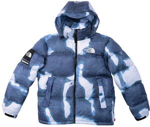【新品未開封】Supreme The North Face Bleached Denim Print Nuptse Jacket Indigo M 正規品付属品完備ヌプシダウンジャケットboxlogo
