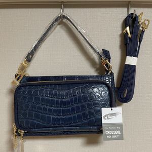 クロコダイル ハンドバッグ ショルダーバッグ 3way
