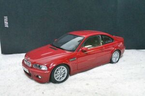 BMW M3 クーペ E46 1/18 ミニカー 特注 京商 赤 3シリーズ