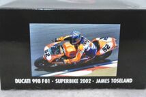 ミニチャンプス DUCATI 998 RS F01・SUPER BIKE 2002・JAMES TOSELAND 1/12 バイク_画像5