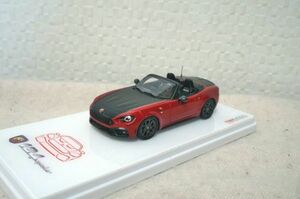 TSM MODEL アバルト 124 SPIDER Costa Brava 1972 1/43 ミニカー 赤