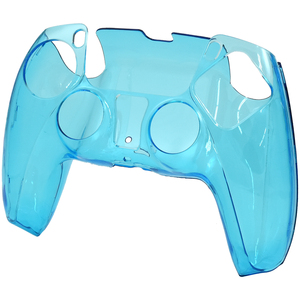 クリアブルー 青 透明■PS5コントローラー (DualSense) 専用 ハード ケース■オープン設計 操作性 保護 カバー PlayStation5周辺アクセサリ