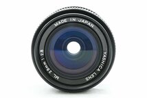 ◆ Yashica ヤシカ ML 28mm F2.8 Y/Cマウント 広角単焦点レンズ MFレンズ MF一眼レフ用_画像3