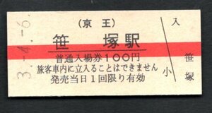 （京王）笹塚駅１００円