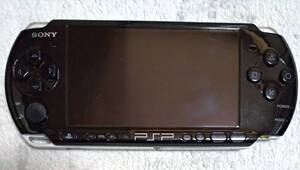 PSP-3000 プレイステーションポータブル ピアノブラック 中古品 訳有り ディスク読み込み音有り 破損箇所有り メモステ(4GB) 送料無料