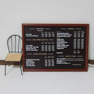 7s4#A4 poster Cafe menu width # dressing up . Thai po graph .