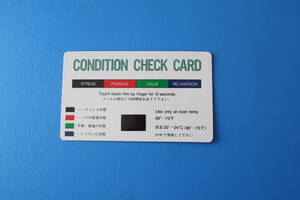 &#128076ばっちり! ◆簡単にチェックできます!!　CONDITION CHECK CARD/コンデション チェック カード &#11093&#128202 