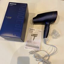 Panasonic 美品　パナソニック ヘアードライヤー ナノケア EH-NA0E　ナノイー　ネイビー　最上位モデル　高浸透　箱　保証書　2020年製_画像1