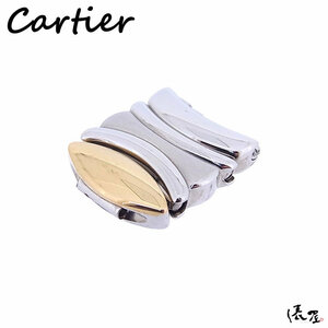 [ Cartier ]K18×SS bell Epo k original koma lady's clock piece Cartier. shop PR50104