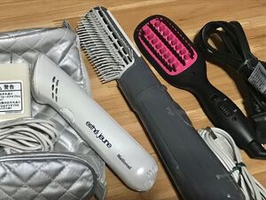 マクロス アイロンブラシミニ& Panasonic ブラシドライヤー& National エステジェンヌ クールパターフェイスケア