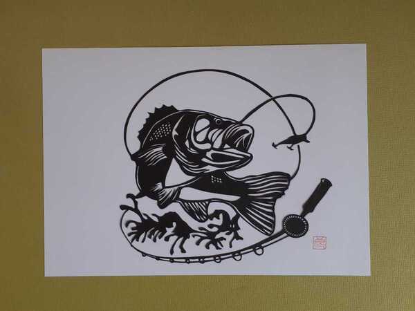 切り絵アート FISHING