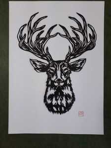  cut .. art reindeer 