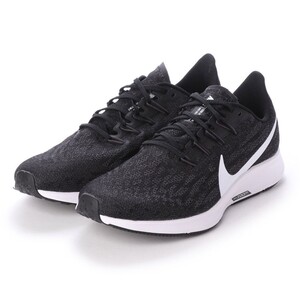 人気 格安 NIKE ズームペガサス36 26 軽量 高性能 ランニングシューズ 黒白 ナイキ ZOOM PEGASUS36