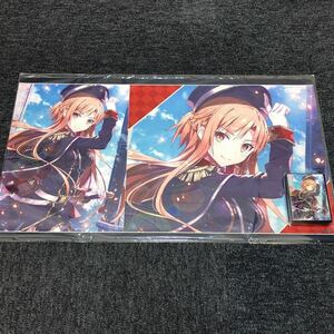 【未開封】 SAO アスナ 軍服 スリーブ プレイマット セット BA4314.4183B