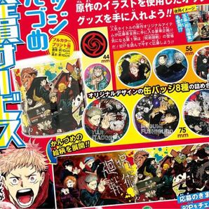 呪術廻戦 応募者全員サービス 缶バッジ 缶詰 五条悟 伏黒恵 夏油傑 乙骨憂太