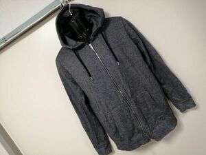 kkyj5278 ■ 21 MEN ■ パーカー ジャケット ジップ フーディー 裏毛 スウェット メランジ グレー S