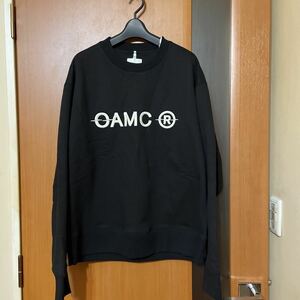 希少 定価63250円『OAMC』21A/W TILT CREWNECK 刺繍ロゴクルーネックスウェット オーエーエムシー ルーク夫妻 元SUPREME ジルサンダー