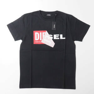 【新品正規品】 DIESEL ディーゼル T Diego QA 新旧 ブランド ロゴ Tシャツ ブラック M