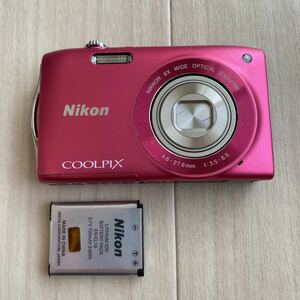 ●概ね美品 Nikon COOLPIX S3300 ニコン クールピクス デジタルカメラ デジカメ D1225