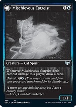 MTG/悪戯な猫霊/Mischievous Catgeist(英)青-U　　　　イニストラード ダブル フィーチャー/INNISTRAD: DOUBLE FEATURE_画像1