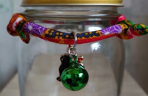 ちりめん和柄 ハンドメイド 猫首輪