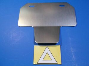 * number plate holder [ motor-bike two kind triangle sticker attaching ](Y121m)