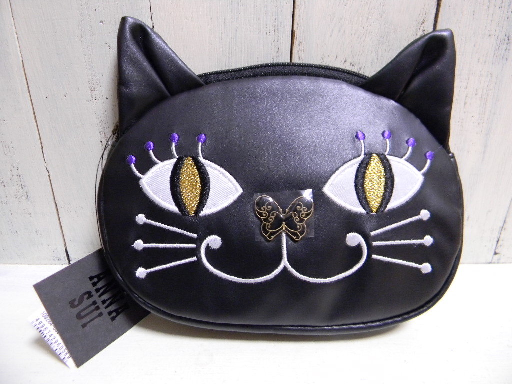 新品同様 アナスイ 猫 ポーチ バニティ Www We Job Com 新品同様 アナスイ 猫 ポーチ バニティ Www We Job Com