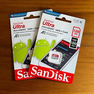 SanDisk Ultra microSDXC UHS-I メモリーカード 128GB SDSQUA4-128G-GN6MN 2枚