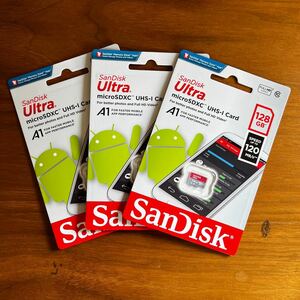 SanDisk Ultra microSDXC UHS-I メモリーカード 128GB SDSQUA4-128G-GN6MN 3枚