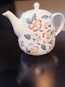  не использовался *[cath kidston Cath Kidston ] teapot * чайная посуда / цветочный принт / без коробки ./ посуда / симпатичный *