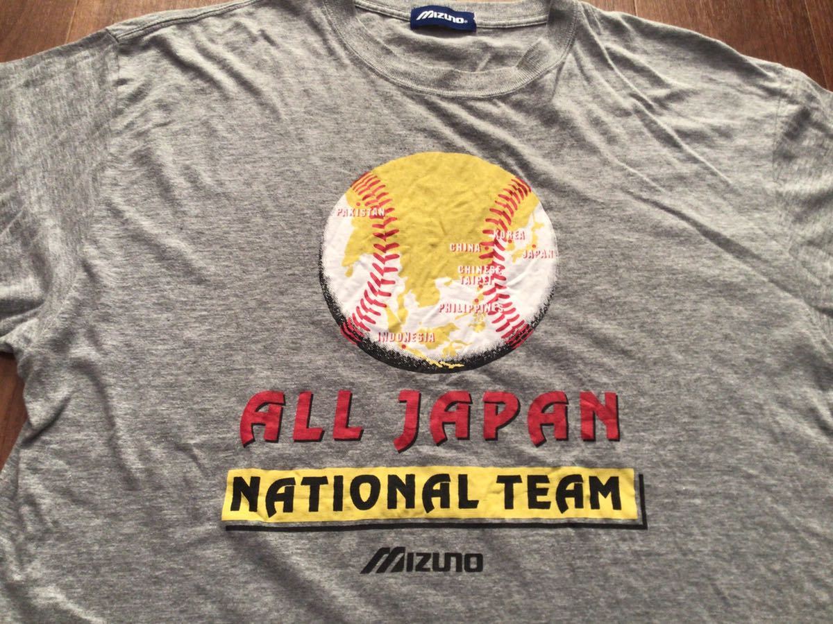 MIZNO 野球 日本代表 Tシャツ Fサイズ☆ALL JAPAN NATIONAL TEAM