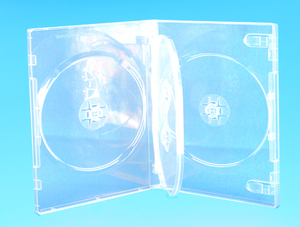 ◆CD DVD トールケース 4枚収納用 透明(クリア) 1個●4枚用●他に出品のケースとの同梱OK●●ca