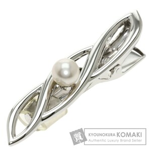 MIKIMOTO ミキモト アコヤパール 真珠 タイピン シルバー メンズ 中古