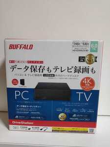 BUFFALO 外付けHDD(6TB)ハードディスク ブラック HD-EDS6U3-BD 新品未開封品