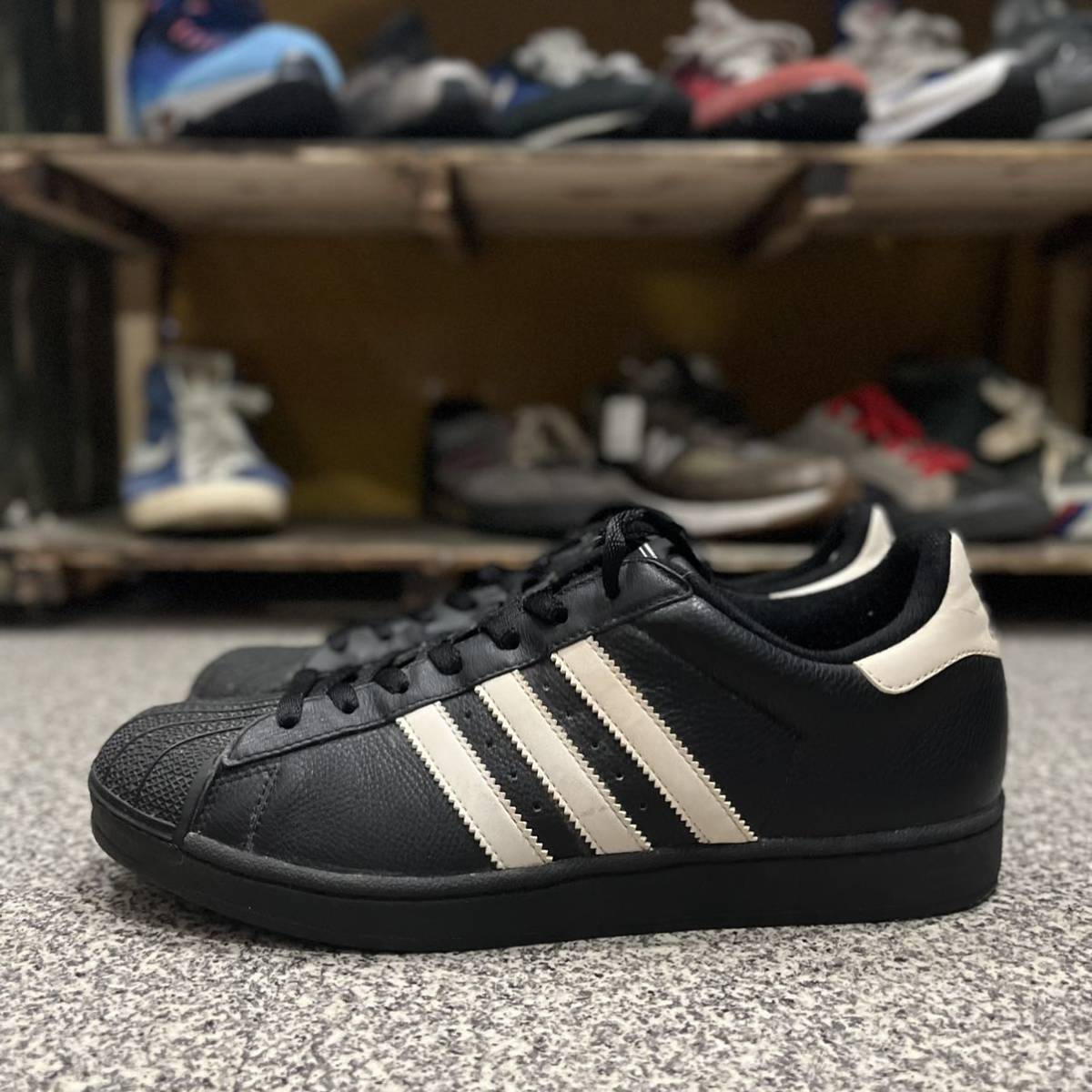 adidas スーパースター 27.5 グリーン デッドストック - library