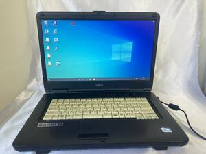 A317 FUITSU Fujitsu LIFEBOOK FMV-A8290 Celeron900 Win10 память 4GB FMVNA1SG ноутбук Note PC б/у рабочий товар получение возможно Osaka 