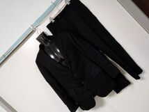 kkaa1982 ■ MR.JUNKO ■ ミスタージュンコ スーツ シングル ウール混 黒 YA7 94-80-180 M_画像1