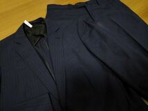 kkaa1983 ■ THE SUIT COMPANY ■ ザ スーツカンパニー スーツ シングル ウール混 青 ブルー 紺 ネイビー 175cm-6Drop M_画像6