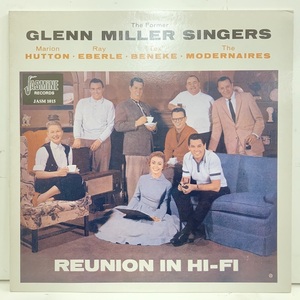 ●00即決VOCAL LP GLENN MILLER SINGERS マリオン・ハットン reunion in hifi 英盤Jamine再発 パテント内袋付き。