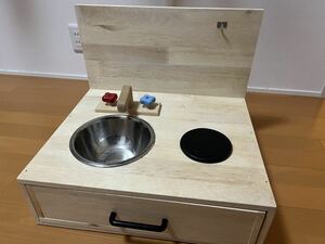 手作り　DIY 木　キッチン　おままごと　子供用
