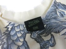 Jean Paul GAULTIER FEMME / SAFE SEX FOREVER タトゥー柄 DRAGON パワーネットタンクトップ / ジャンポールゴルチエフェム [B45115]_画像5