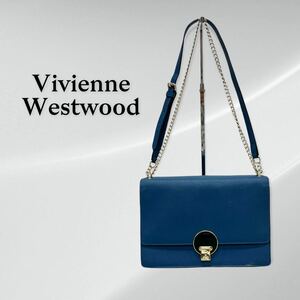 Vivienne Westwood ヴィヴィアンウエストウッド オーブロゴ PVC レザー チェーンショルダーバッグ