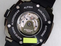 【箱有】 ALPINA アルピナ AVALANCHE EXTREME アバランチ・エクストリーム AL525X5AE4／6 自動巻き 時計 ブラック ラバーベルト_画像6