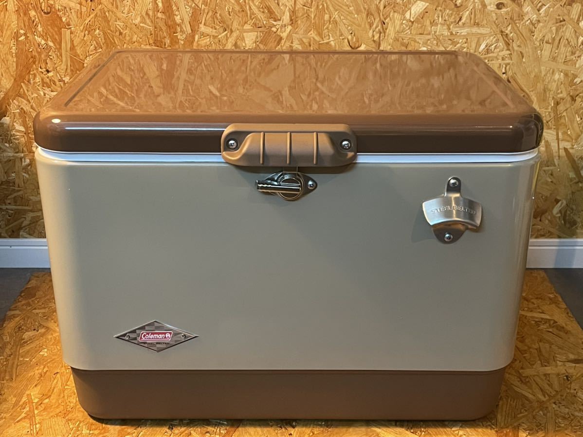 新品未使用 コールマン スチールベルトクーラー セージ sage 54QT